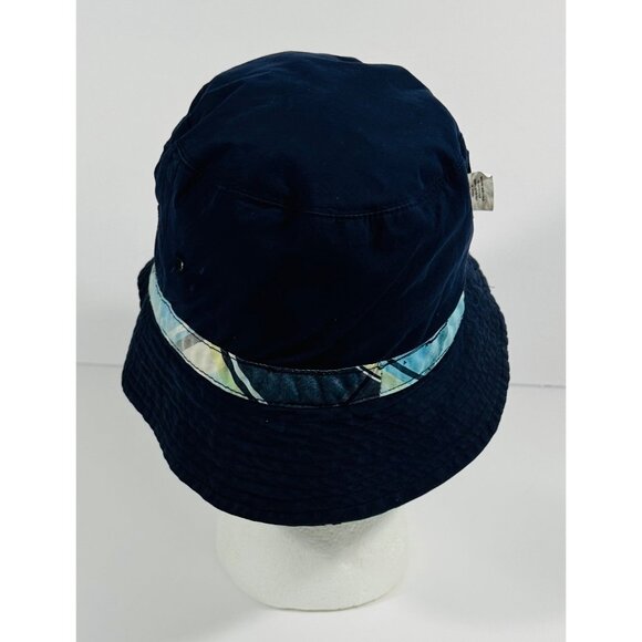 Kitestrings Reversible Plaid & Solid Navy Blue Bucket Hat For Boys Size Large - Picture 12 of 15